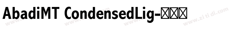 AbadiMT CondensedLig字体转换
